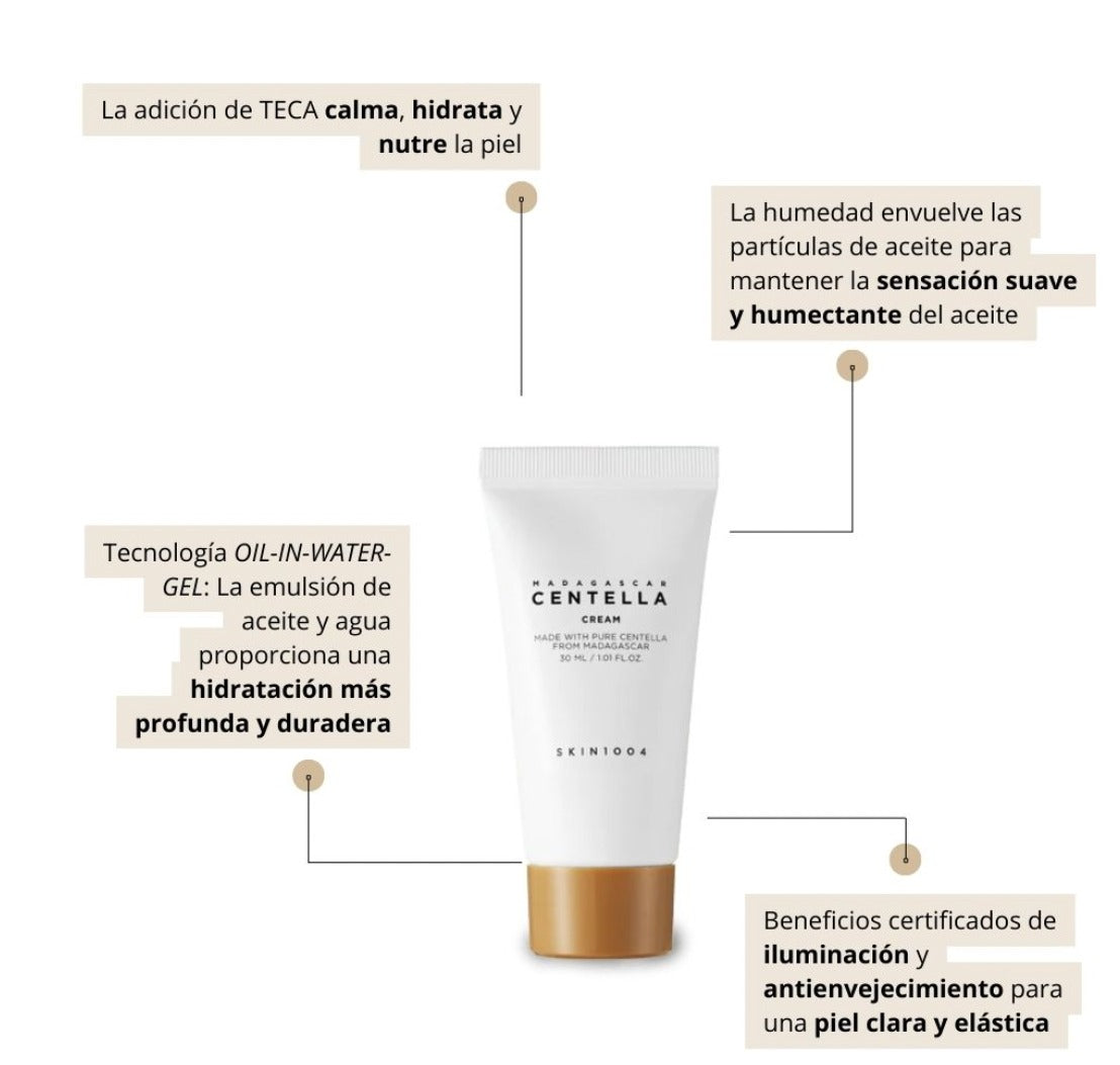 Skin1004 Madagascar Centella Cream | Crema calmante, reparadora e hidratante
