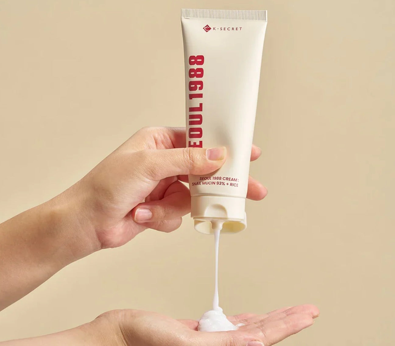 K-SECRET Seoul 1988 Crema Facial | Snail Mucin 93% + Arroz | Reparadora, Hidratante & Glow