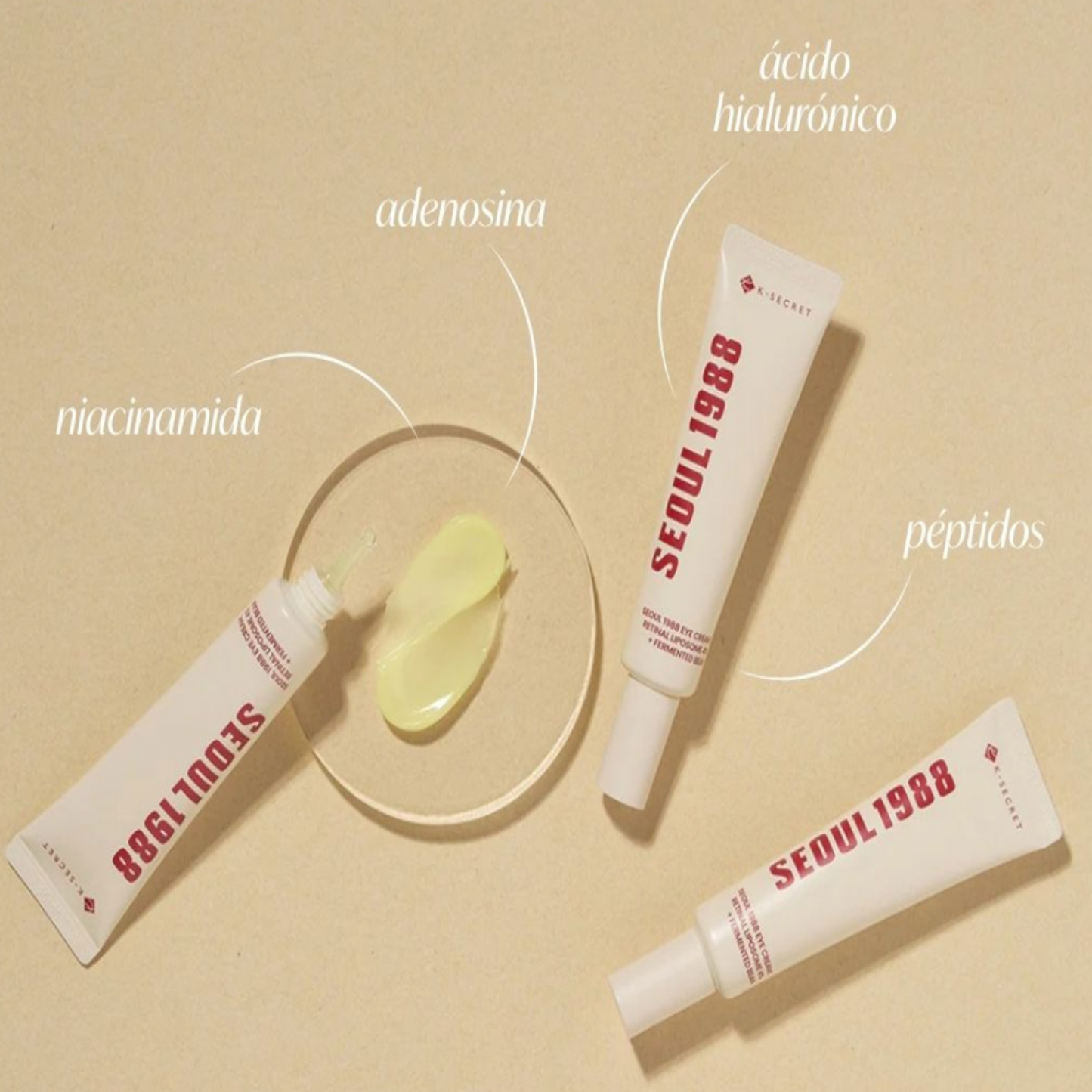 K-SECRET Seoul 1988 Eye Cream | Contorno de Ojos Retinal 4% + Fermentos | Antiarrugas & Reafirmante