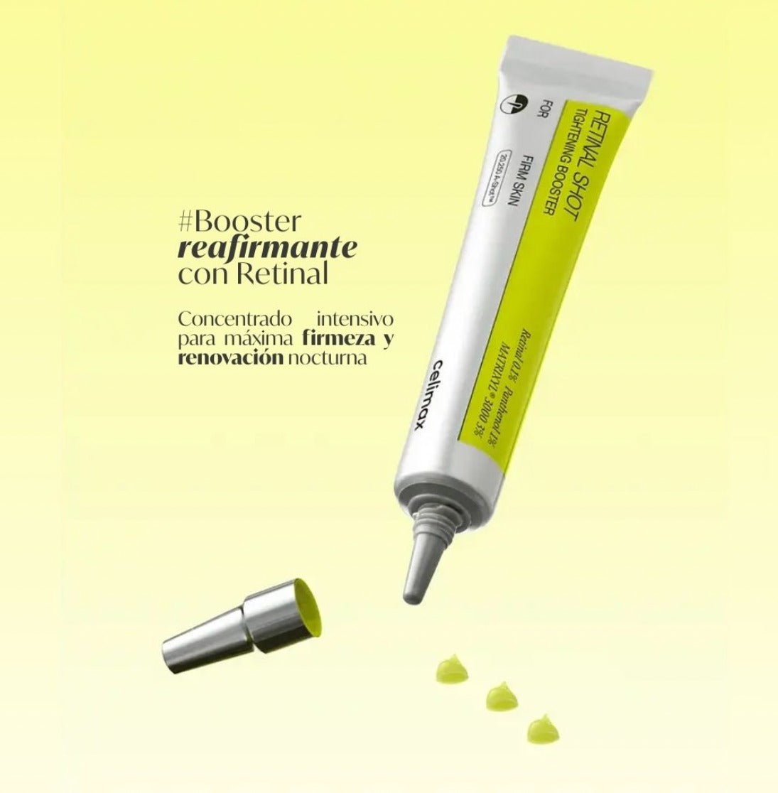 CELIMAX The Vita-A Retinal Shot Tightening Booster | Suero anti-edad, reafirmante y luminoso – 15 ml