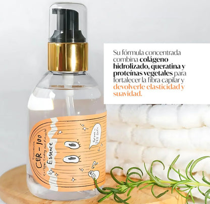 Elizavecca CER-100 Collagen Coating Hair A+ Muscle Essence – Ampolla Capilar Reparadora con Colágeno y Proteínas