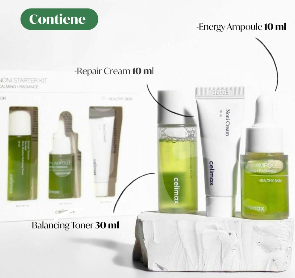 Celimax – THE REAL NONI STARTER KIT | Rutina calmante, nutritiva y reparadora