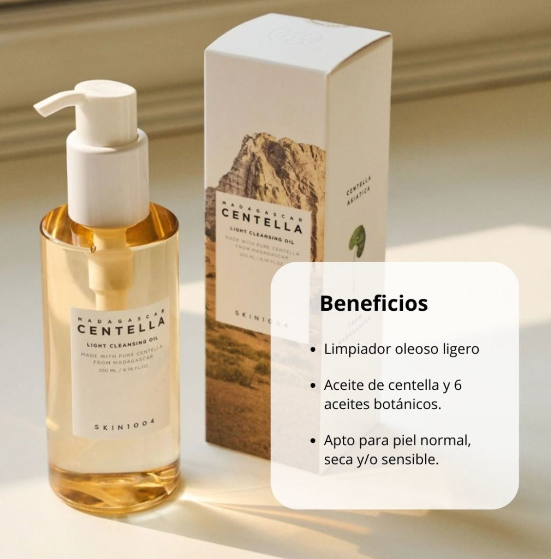 SKIN1004 – Madagascar Centella Light Cleansing Oil | Limpieza profunda, suave y calmante