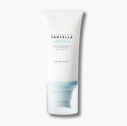 SKIN1004 – Madagascar Centella Hyalu-Cica Water-Fit Sun Serum 50ml | Protector solar hidratante, ligero y calmante SPF50+ PA++++