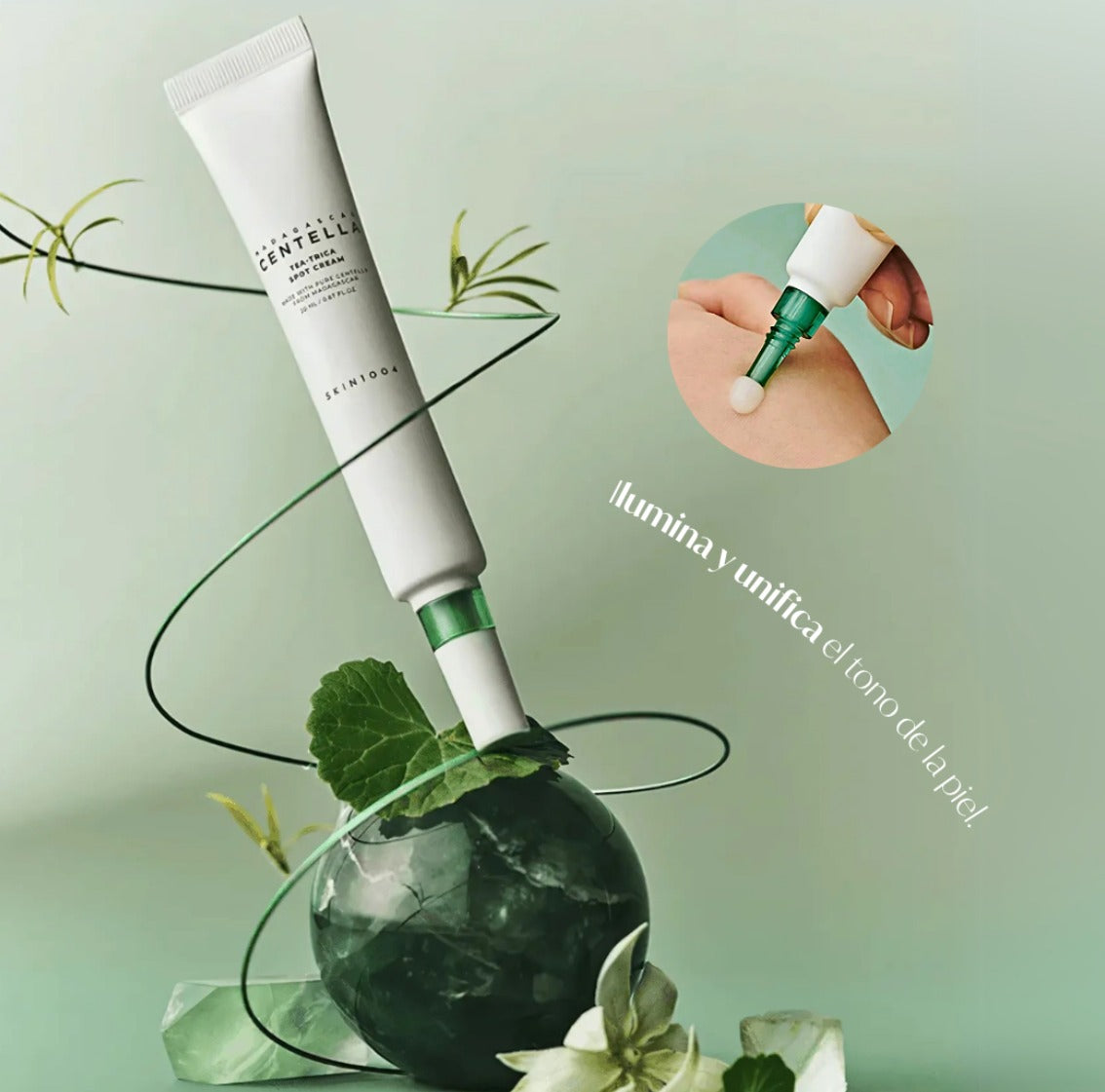 SKIN1004 – Madagascar Centella Tea-Trica Spot Cream 20ml | Tratamiento localizado anti-acné, calmante y reparador