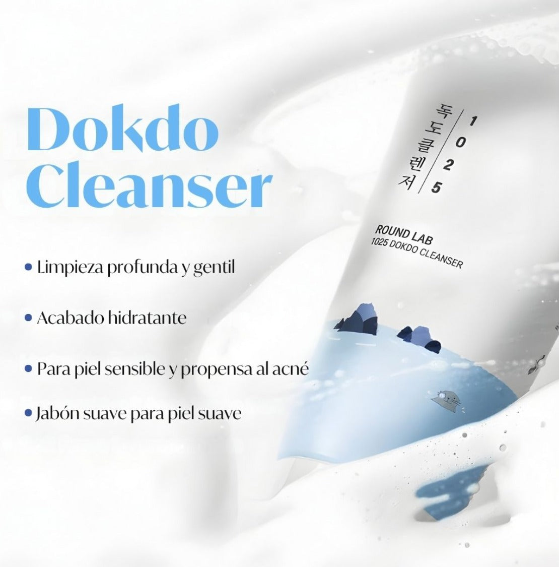 ROUND LAB 1025 Dokdo Cleanser 150ml | Limpiador Hidratante Suave