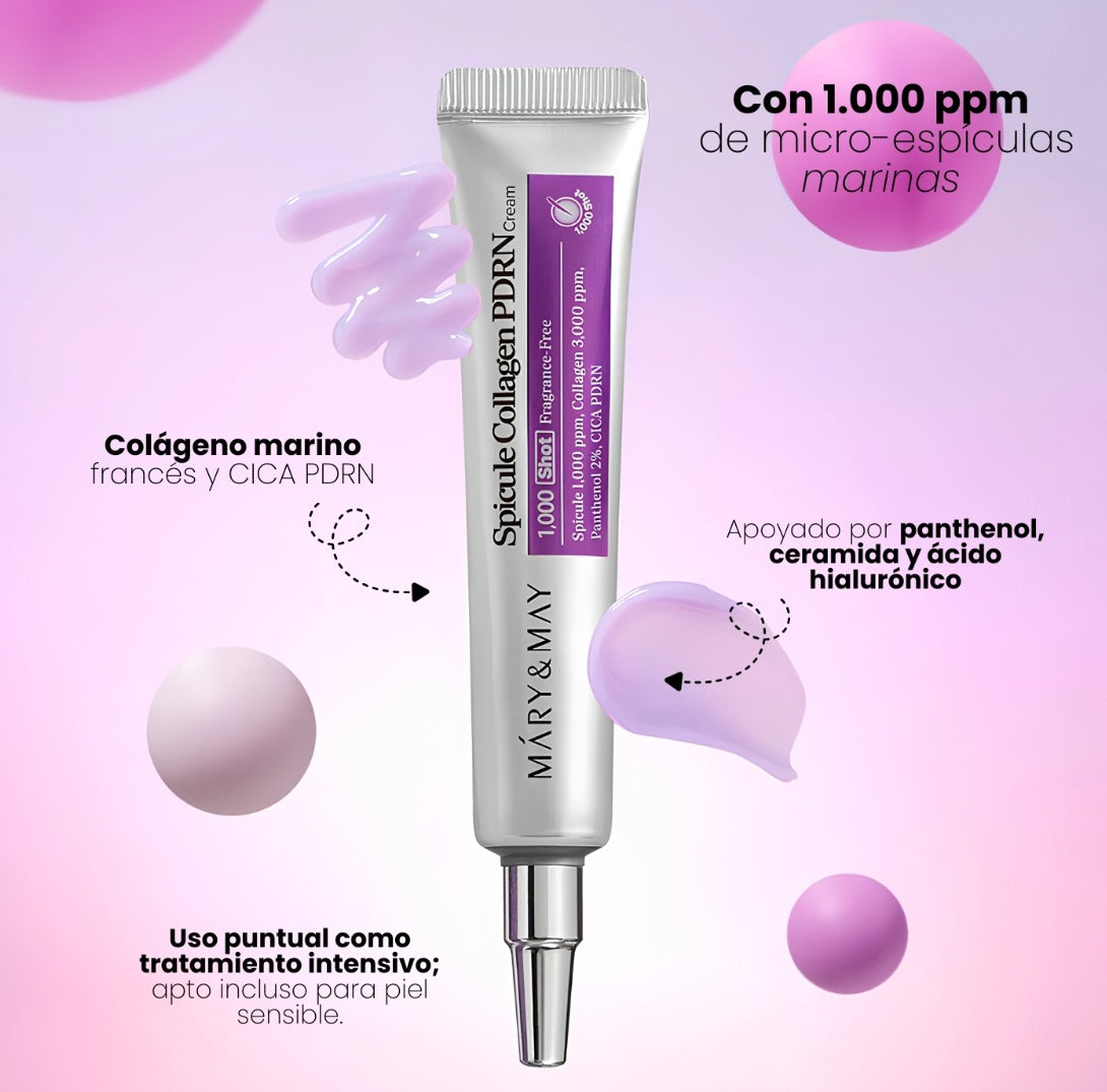 Mary&May Spicule Collagen PDRN Cream | Crema con Colágeno, PDRN y Espículas