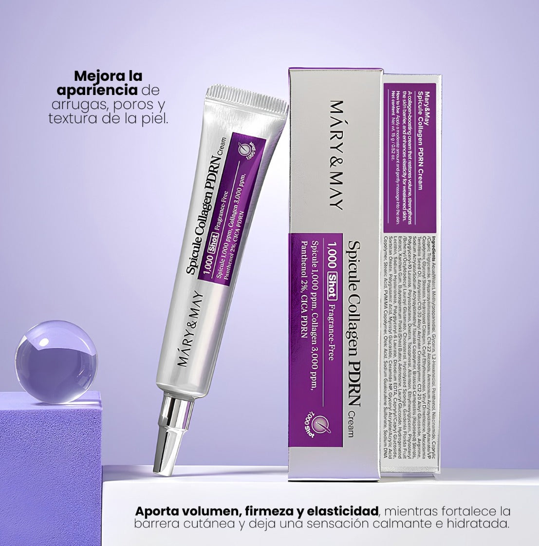Mary&May Spicule Collagen PDRN Cream | Crema con Colágeno, PDRN y Espículas