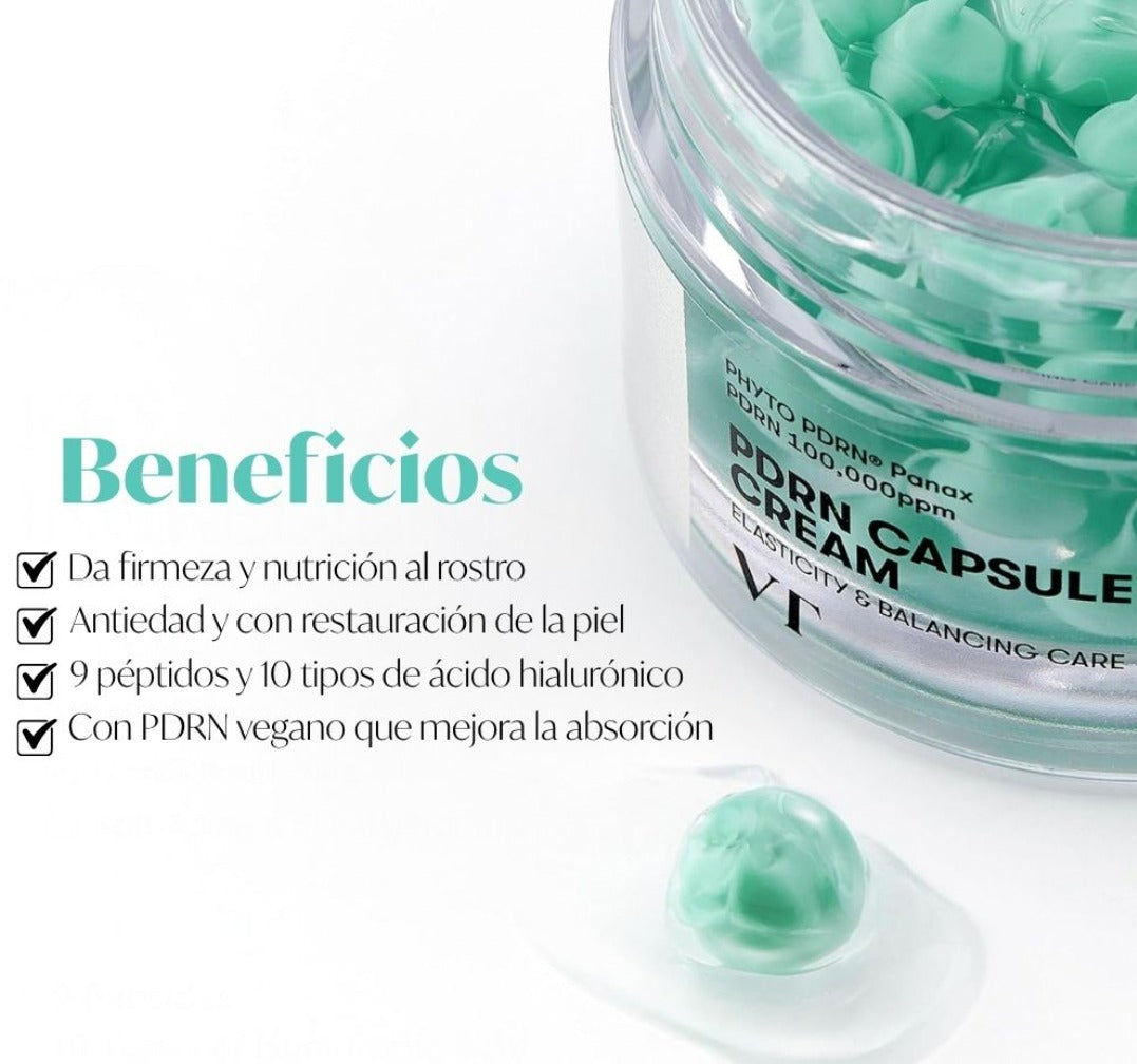 VT PDRN Capsule Cream 100 | Regeneradora intensiva, efecto piel firme y reparada