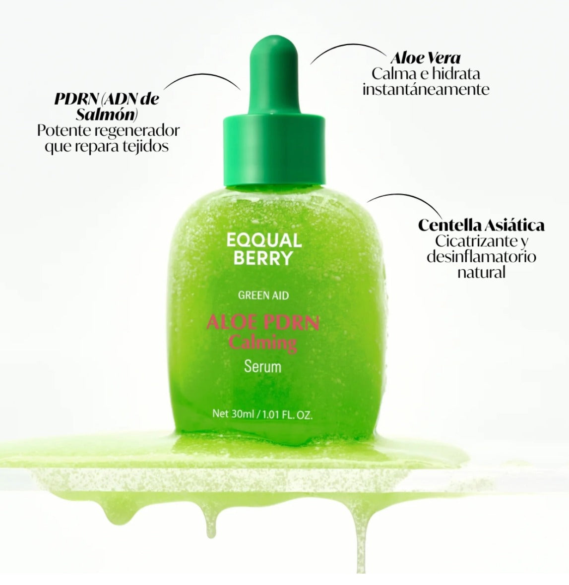 EQQUALBERRY Aloe PDRN Serum | Calma, hidrata y suaviza