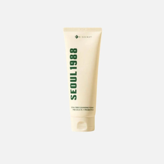 K-SECRET Seoul 1988 Cleansing Foam - Jabón en Espuma | Pine Cica 1% + Probióticos | Limpieza Suave & Calmante