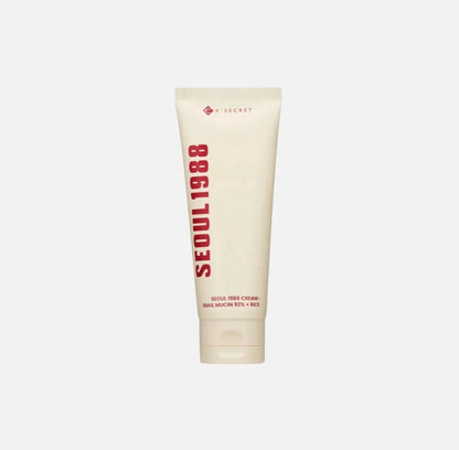 K-SECRET Seoul 1988 Crema Facial | Snail Mucin 93% + Arroz | Reparadora, Hidratante & Glow